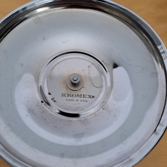 Kromex glass vintage Lazy Suzan appetizer tray serving tray platter made  in USA - Picture 9 of 12